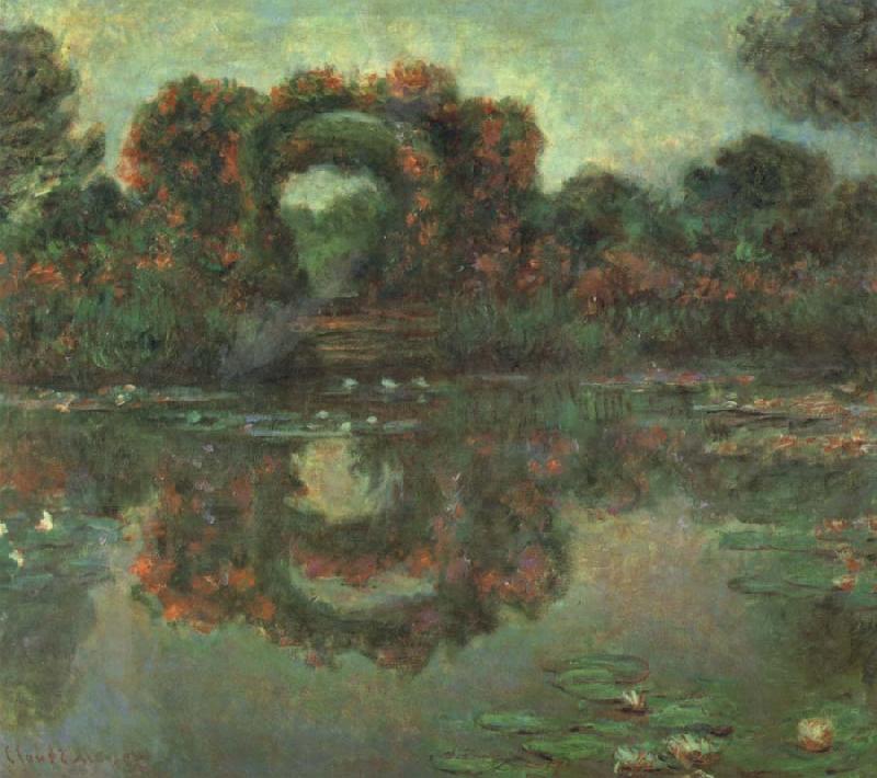 Claude Monet The Flowered Arches at Giverny oil painting image